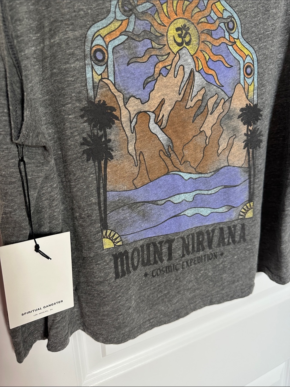 Spiritual Gangster Mount Nirvana Grey Tank XL NWT - Picture 3 of 4